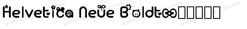 Helvetica Neue Boldt字体转换